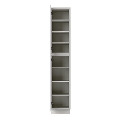 Utility Kitchen Cabinet U1896 Milan Pearl 18 in. width 96 in. height 24 in. depth - Kitchen Cabinets