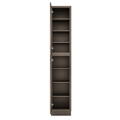 Utility Kitchen Cabinet U1896 Milan Slate 18 in. width 96 in. height 24 in. depth - Kitchen Cabinets