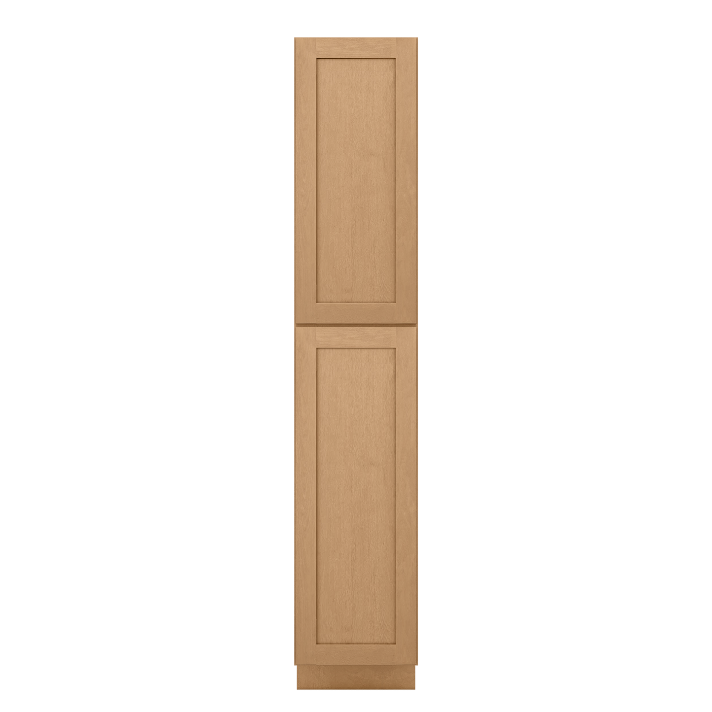 Utility Kitchen Cabinet U1896 Shaker Toffee LessCare 18 in. width 96 in. height 24 in. depth - Kitchen Cabinets
