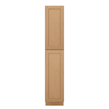 Utility Kitchen Cabinet U1896 Shaker Toffee LessCare 18 in. width 96 in. height 24 in. depth - Kitchen Cabinets