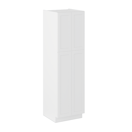 Utility Kitchen Cabinet U2484 Alpina White LessCare 24 in. width 84 in. height 24 in. depth - Kitchen Cabinets