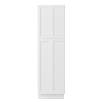 Utility Kitchen Cabinet U2484 Alpina White LessCare 24 in. width 84 in. height 24 in. depth - Kitchen Cabinets