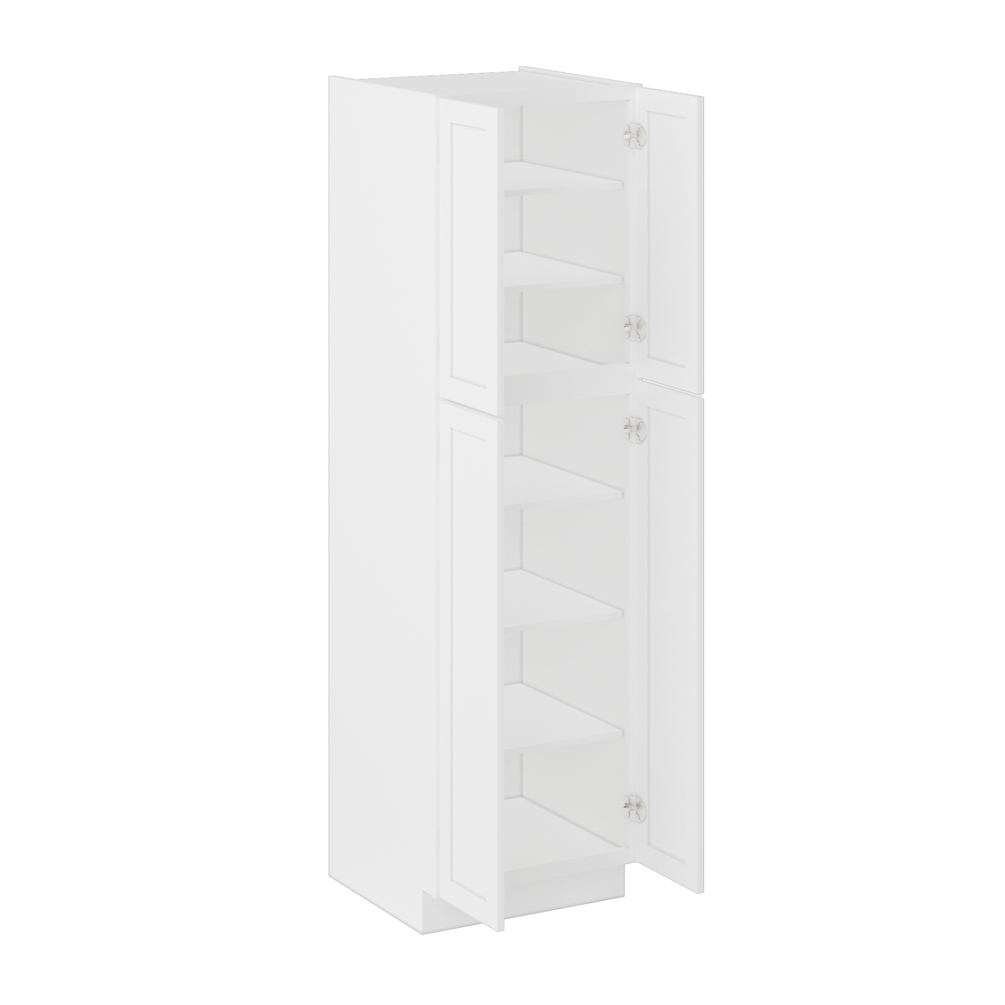 Utility Kitchen Cabinet U2484 Alpina White LessCare 24 in. width 84 in. height 24 in. depth - Kitchen Cabinets