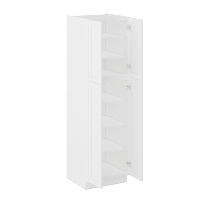 Utility Kitchen Cabinet U2484 Alpina White LessCare 24 in. width 84 in. height 24 in. depth - Kitchen Cabinets