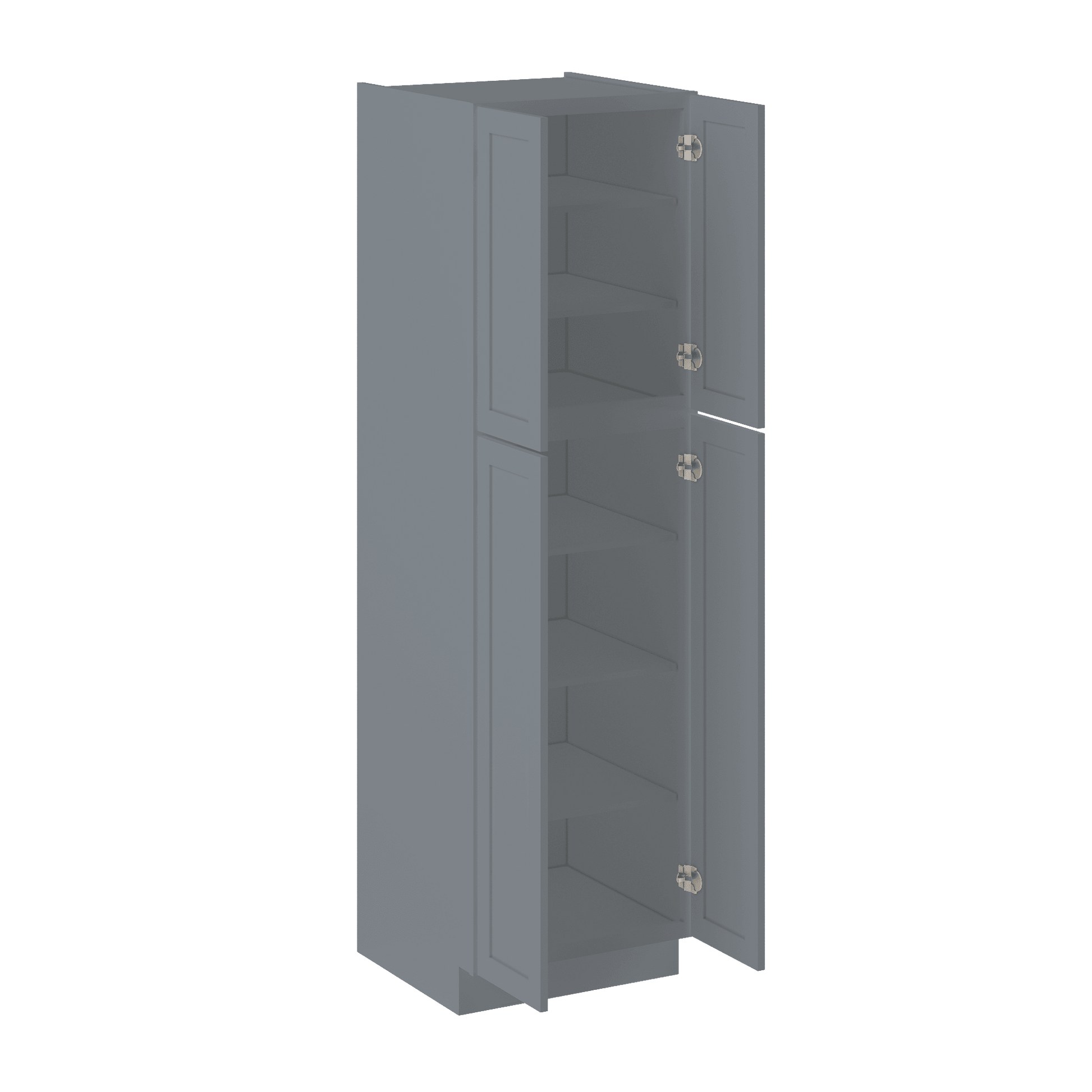 Utility Kitchen Cabinet U2484 Colonial Gray LessCare 24 in. width 84 in. height 24 in. depth - Kitchen Cabinets