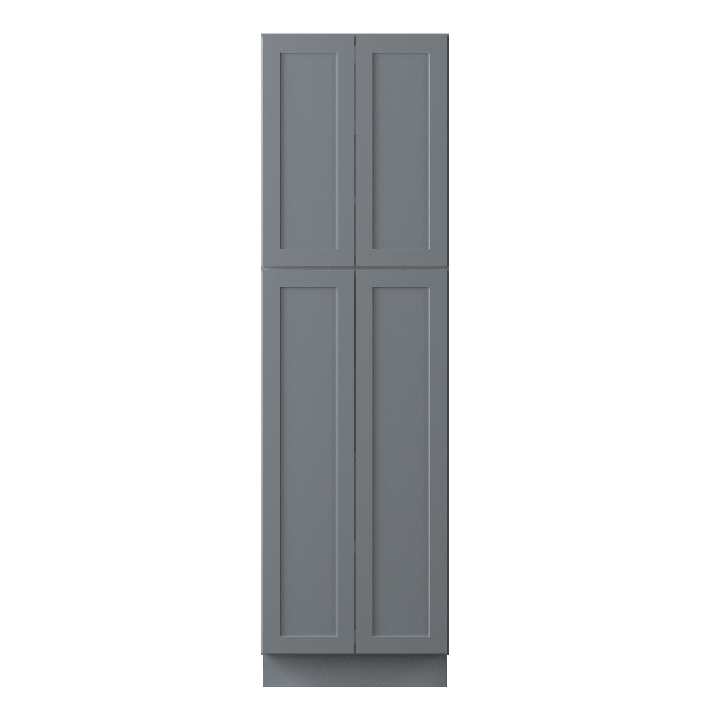 Utility Kitchen Cabinet U2484 Colonial Gray LessCare 24 in. width 84 in. height 24 in. depth - Kitchen Cabinets