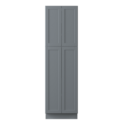 Utility Kitchen Cabinet U2484 Colonial Gray LessCare 24 in. width 84 in. height 24 in. depth - Kitchen Cabinets