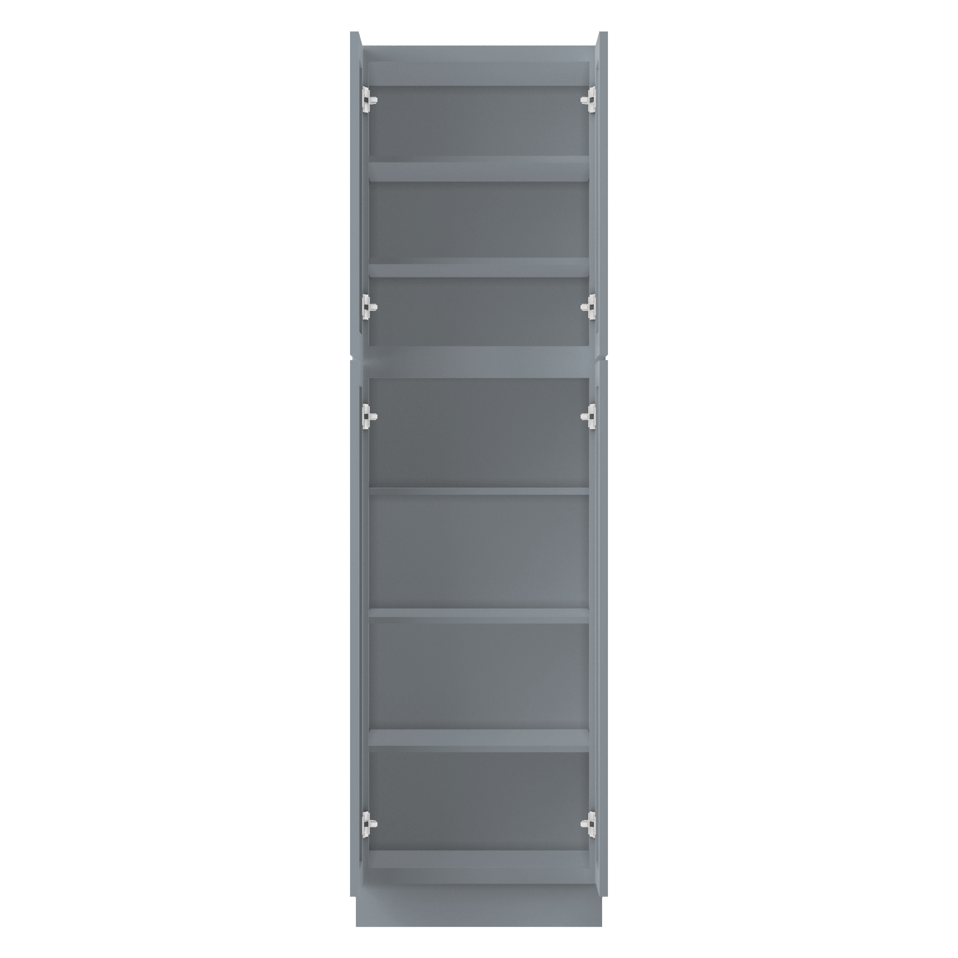 Utility Kitchen Cabinet U2484 Colonial Gray LessCare 24 in. width 84 in. height 24 in. depth - Kitchen Cabinets