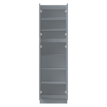 Utility Kitchen Cabinet U2484 Colonial Gray LessCare 24 in. width 84 in. height 24 in. depth - Kitchen Cabinets