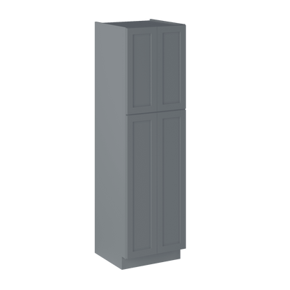 Utility Kitchen Cabinet U2484 Colonial Gray LessCare 24 in. width 84 in. height 24 in. depth - Kitchen Cabinets