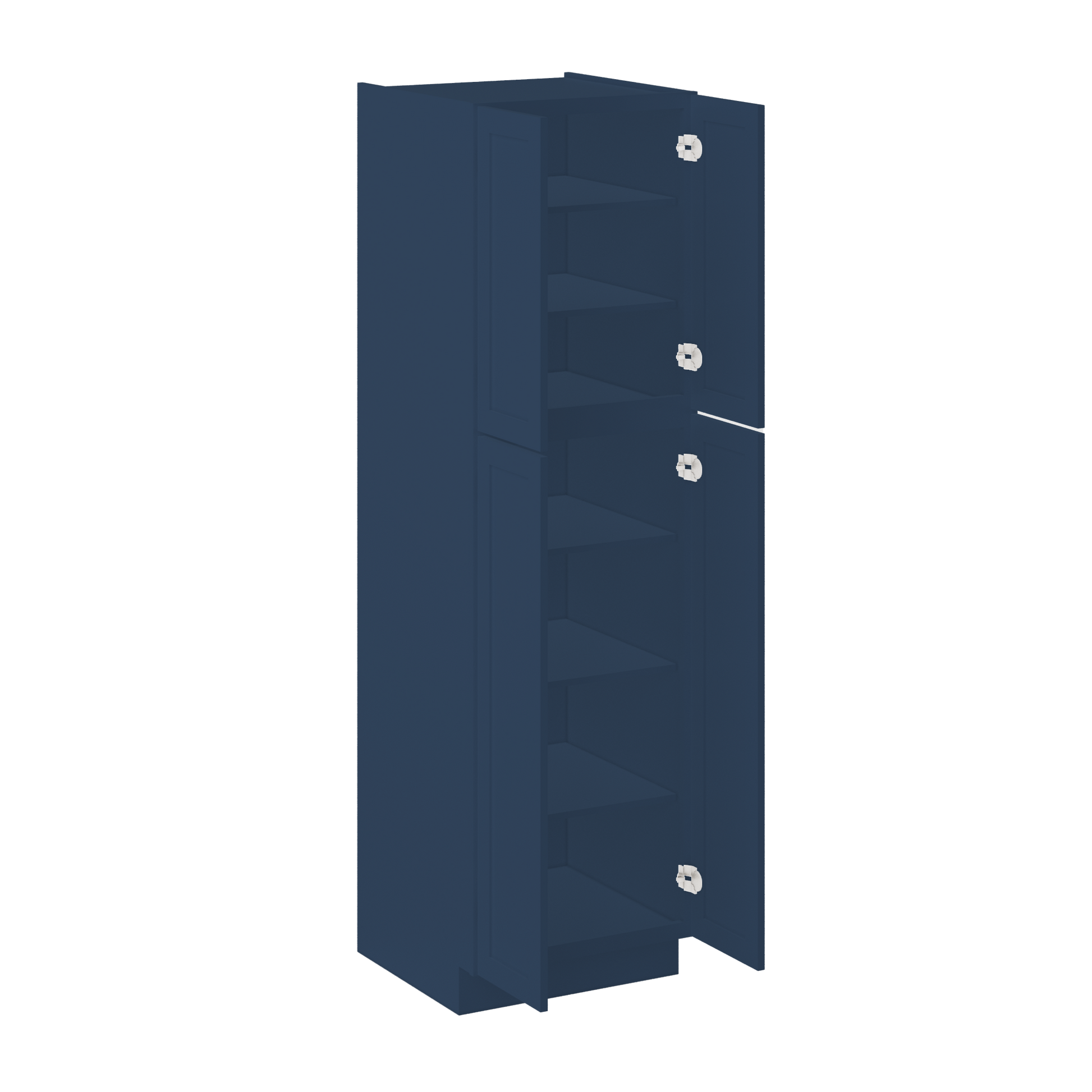 Utility Kitchen Cabinet U2484 Danbury Blue LessCare 24 in. width 84 in. height 24 in. depth - Kitchen Cabinets