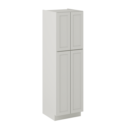 Utility Kitchen Cabinet U2484 Milan Pearl 24 in. width 84 in. height 24 in. depth - Kitchen Cabinets