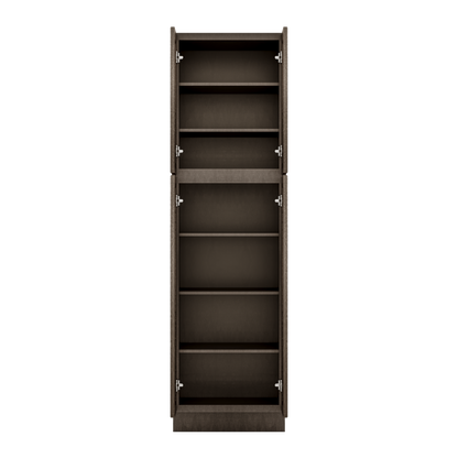 Utility Kitchen Cabinet U2484 Milan Slate 24 in. width 84 in. height 24 in. depth - Kitchen Cabinets