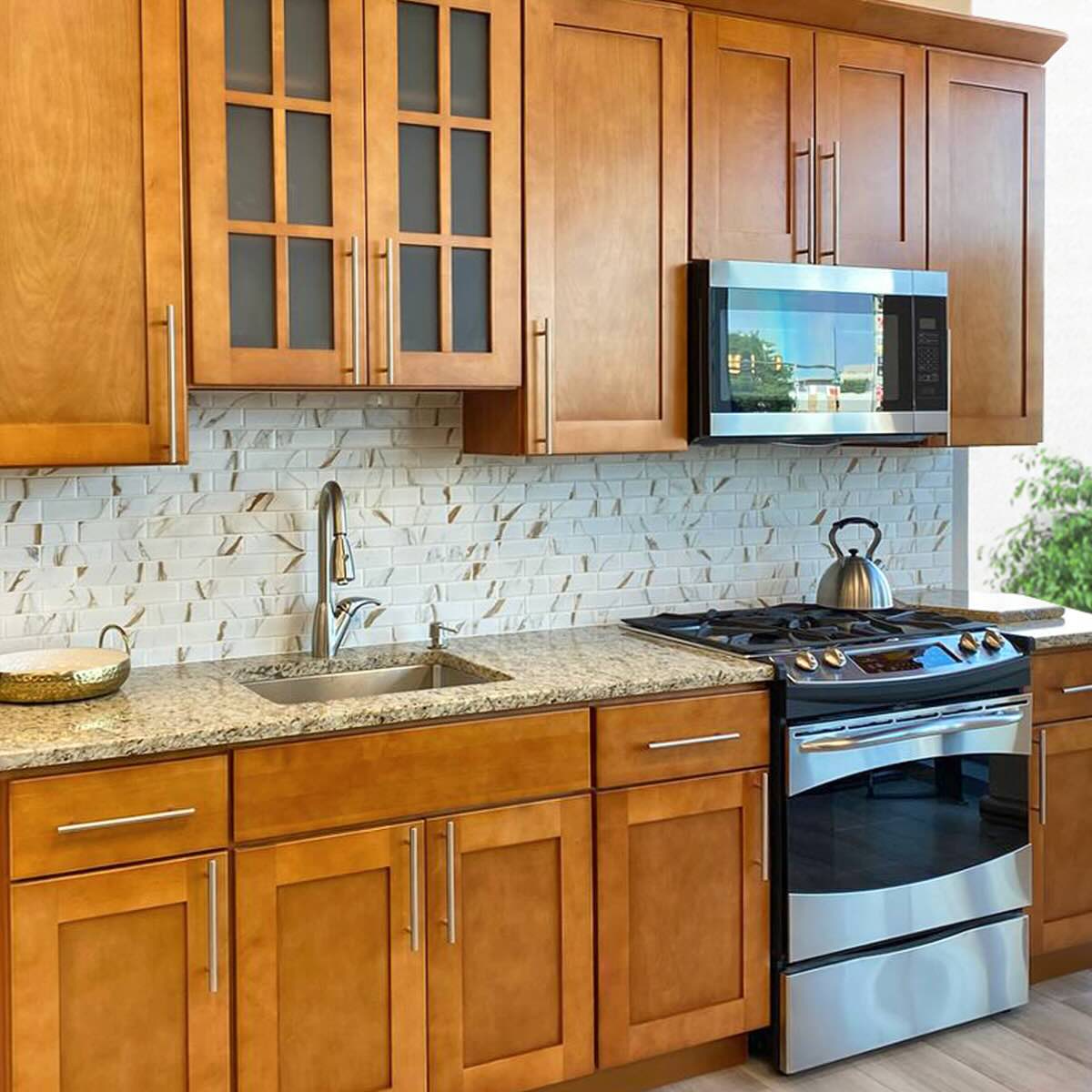 Utility Kitchen Cabinet U2484 Newport LessCare 24 in. width 84 in. height 24 in. depth - Kitchen Cabinets