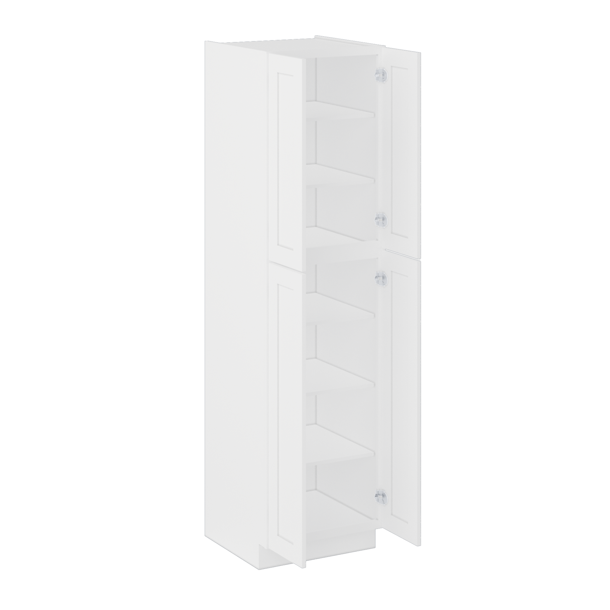 Utility Kitchen Cabinet U2490 Alpina White LessCare 24 in. width 90 in. height 24 in. depth - Kitchen Cabinets