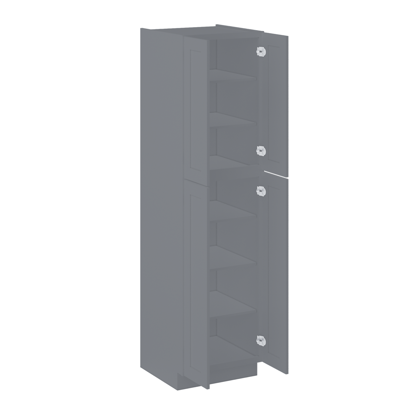 Utility Kitchen Cabinet U2490 Colonial Gray LessCare 24 in. width 90 in. height 24 in. depth - Kitchen Cabinets
