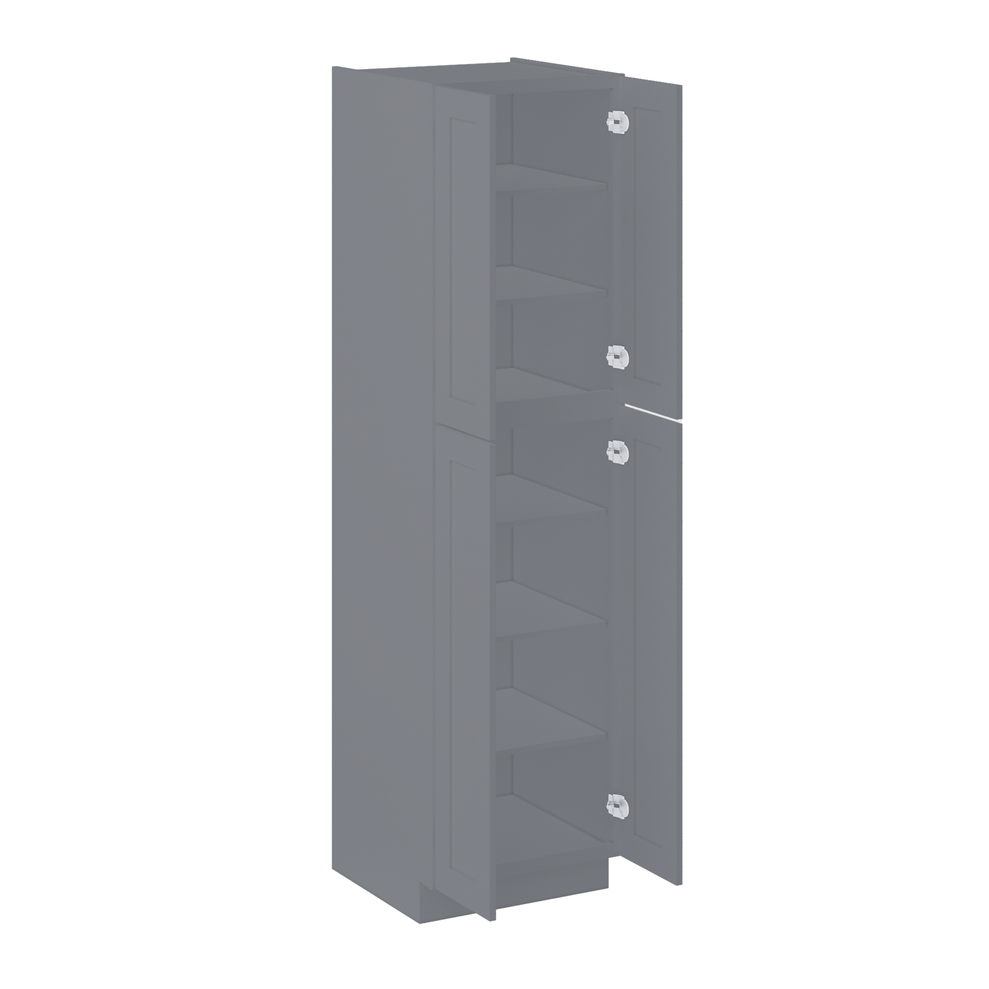 Utility Kitchen Cabinet U2490 Colonial Gray LessCare 24 in. width 90 in. height 24 in. depth - Kitchen Cabinets