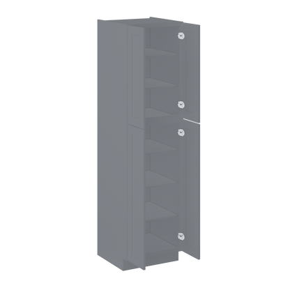 Utility Kitchen Cabinet U2490 Colonial Gray LessCare 24 in. width 90 in. height 24 in. depth - Kitchen Cabinets