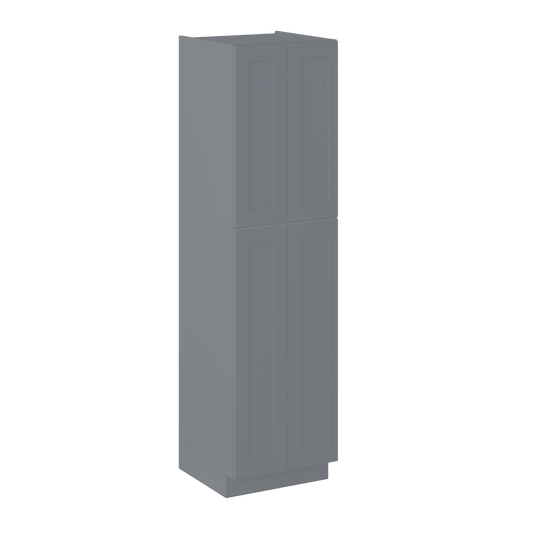 Utility Kitchen Cabinet U2490 Colonial Gray LessCare 24 in. width 90 in. height 24 in. depth - Kitchen Cabinets