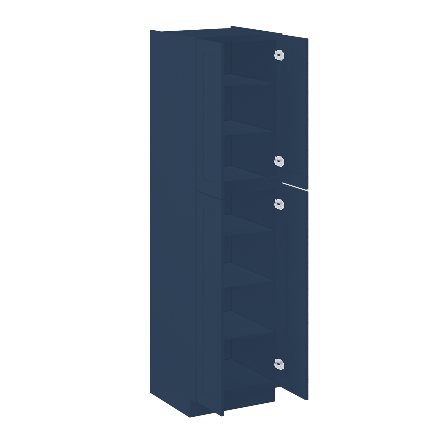 Utility Kitchen Cabinet U2490 Danbury Blue LessCare 24 in. width 90 in. height 24 in. depth - Kitchen Cabinets