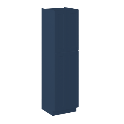 Utility Kitchen Cabinet U2490 Danbury Blue LessCare 24 in. width 90 in. height 24 in. depth - Kitchen Cabinets