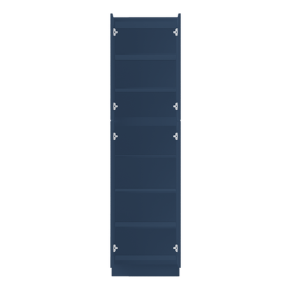 Utility Kitchen Cabinet U2490 Danbury Blue LessCare 24 in. width 90 in. height 24 in. depth - Kitchen Cabinets