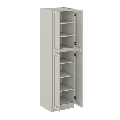 Utility Kitchen Cabinet U2490 Milan Pearl 24 in. width 90 in. height 24 in. depth - Kitchen Cabinets