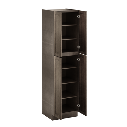 Utility Kitchen Cabinet U2490 Milan Slate 24 in. width 90 in. height 24 in. depth - Kitchen Cabinets