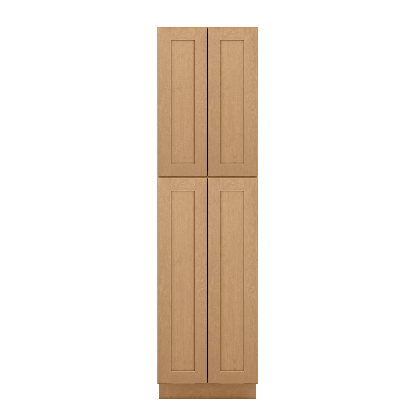 Utility Kitchen Cabinet U2490 Shaker Toffee LessCare 24 in. width 90 in. height 24 in. depth - Kitchen Cabinets