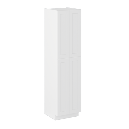 Utility Kitchen Cabinet U2496 Alpina White LessCare 24 in. width 96 in. height 24 in. depth - Kitchen Cabinets