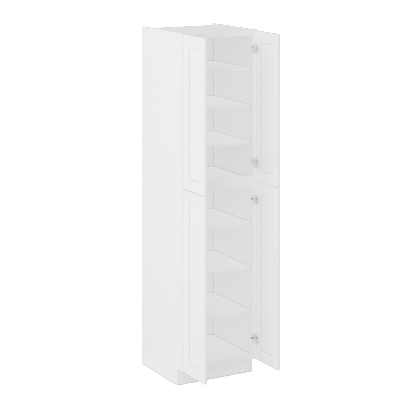 Utility Kitchen Cabinet U2496 Alpina White LessCare 24 in. width 96 in. height 24 in. depth - Kitchen Cabinets