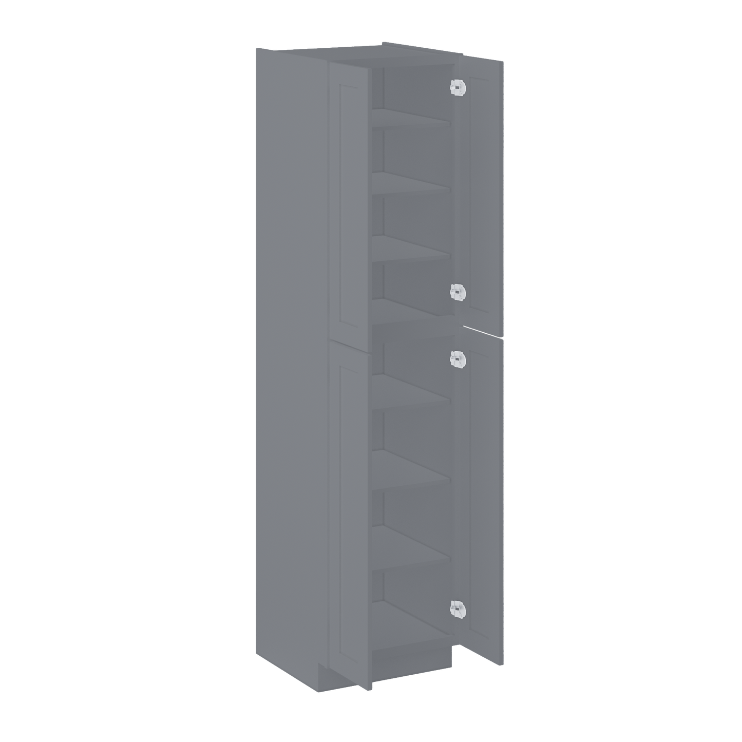 Utility Kitchen Cabinet U2496 Colonial Gray LessCare 24 in. width 96 in. height 24 in. depth - Kitchen Cabinets