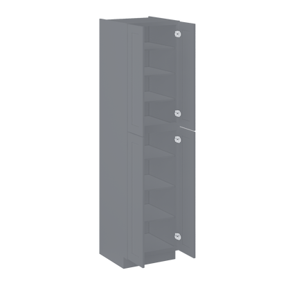 Utility Kitchen Cabinet U2496 Colonial Gray LessCare 24 in. width 96 in. height 24 in. depth - Kitchen Cabinets