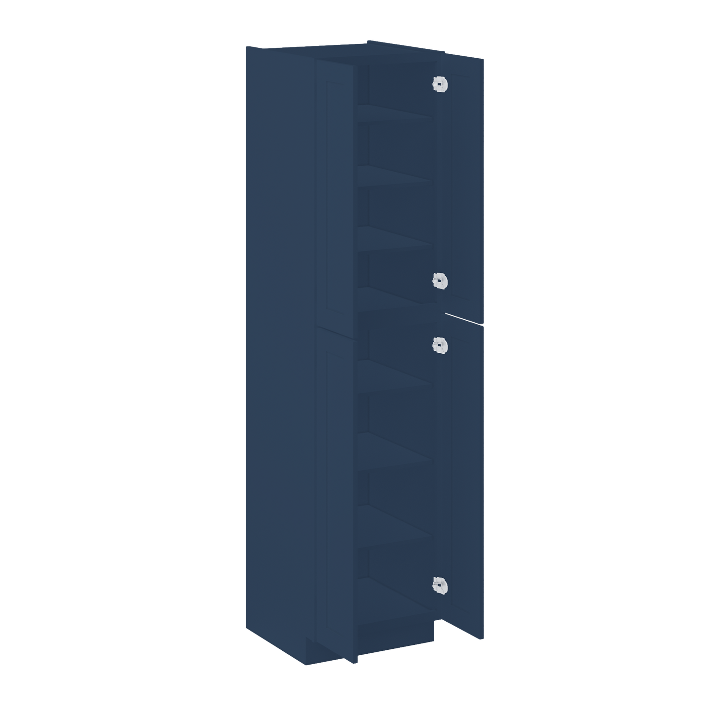 Utility Kitchen Cabinet U2496 Danbury Blue LessCare 24 in. width 96 in. height 24 in. depth - Kitchen Cabinets