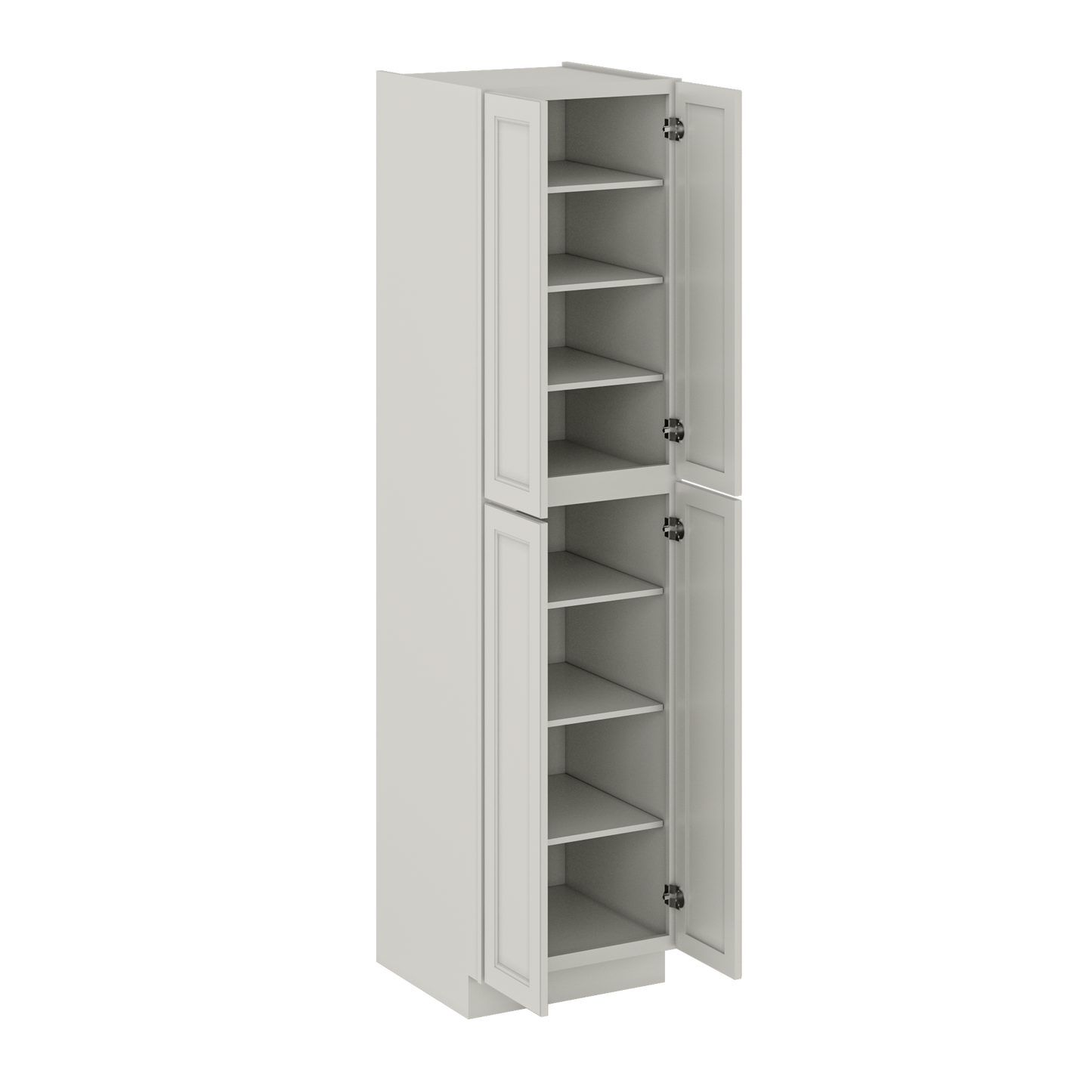 Utility Kitchen Cabinet U2496 Milan Pearl 24 in. width 96 in. height 24 in. depth - Kitchen Cabinets