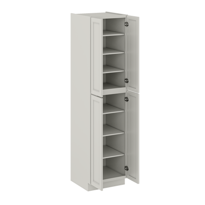 Utility Kitchen Cabinet U2496 Milan Pearl 24 in. width 96 in. height 24 in. depth - Kitchen Cabinets