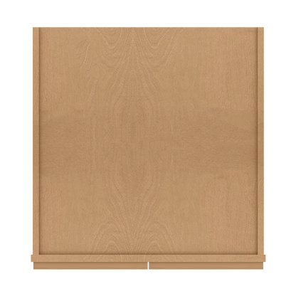Utility Kitchen Cabinet U2496 Shaker Toffee LessCare 24 in. width 96 in. height 24 in. depth - Kitchen Cabinets