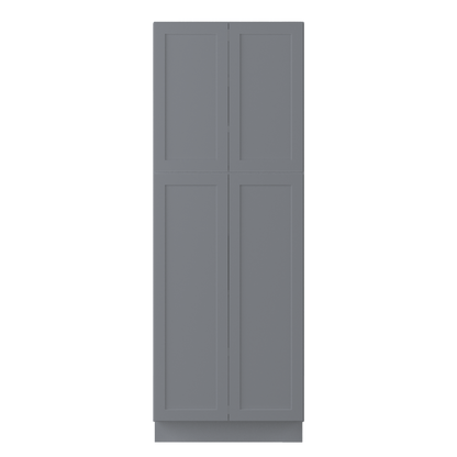 Utility Kitchen Cabinet U3084 Colonial Gray 30”W x 84”H x 24”D - Kitchen Cabinets