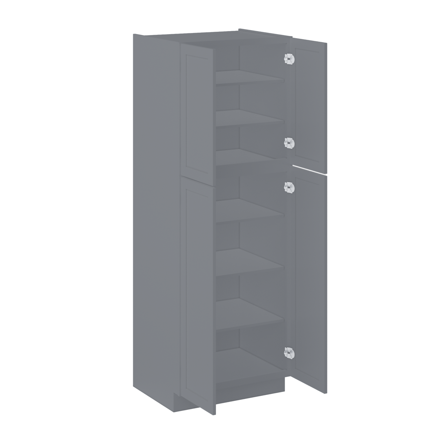 Utility Kitchen Cabinet U3084 Colonial Gray 30”W x 84”H x 24”D - Kitchen Cabinets