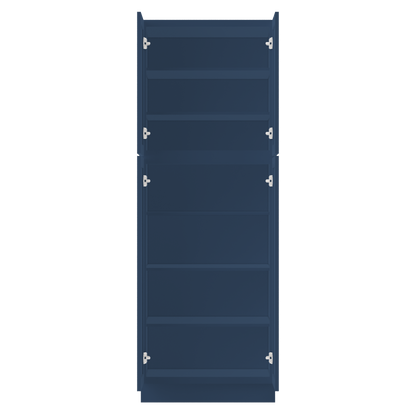 Utility Kitchen Cabinet U3084 Danbury Blue 30’’W x 84 H x 24 D - Kitchen Cabinets