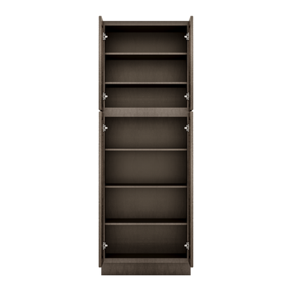 Utility Kitchen Cabinet U3084 Milan Slate 30’’W x 84’’H x 24’’D - Kitchen Cabinets