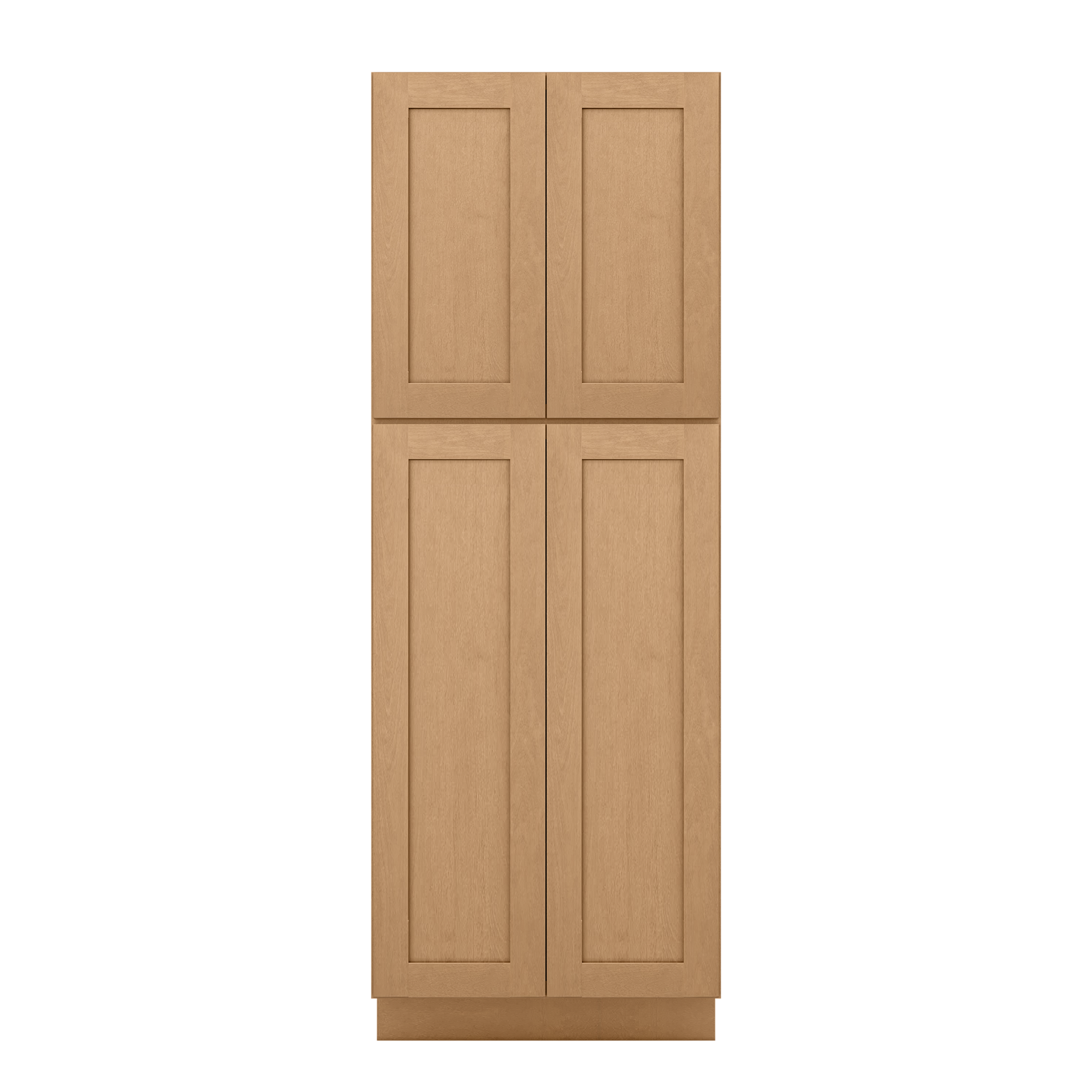 Utility Kitchen Cabinet U3084 Shaker Toffee 33’’W x 84’H x 24’’D - Kitchen Cabinets