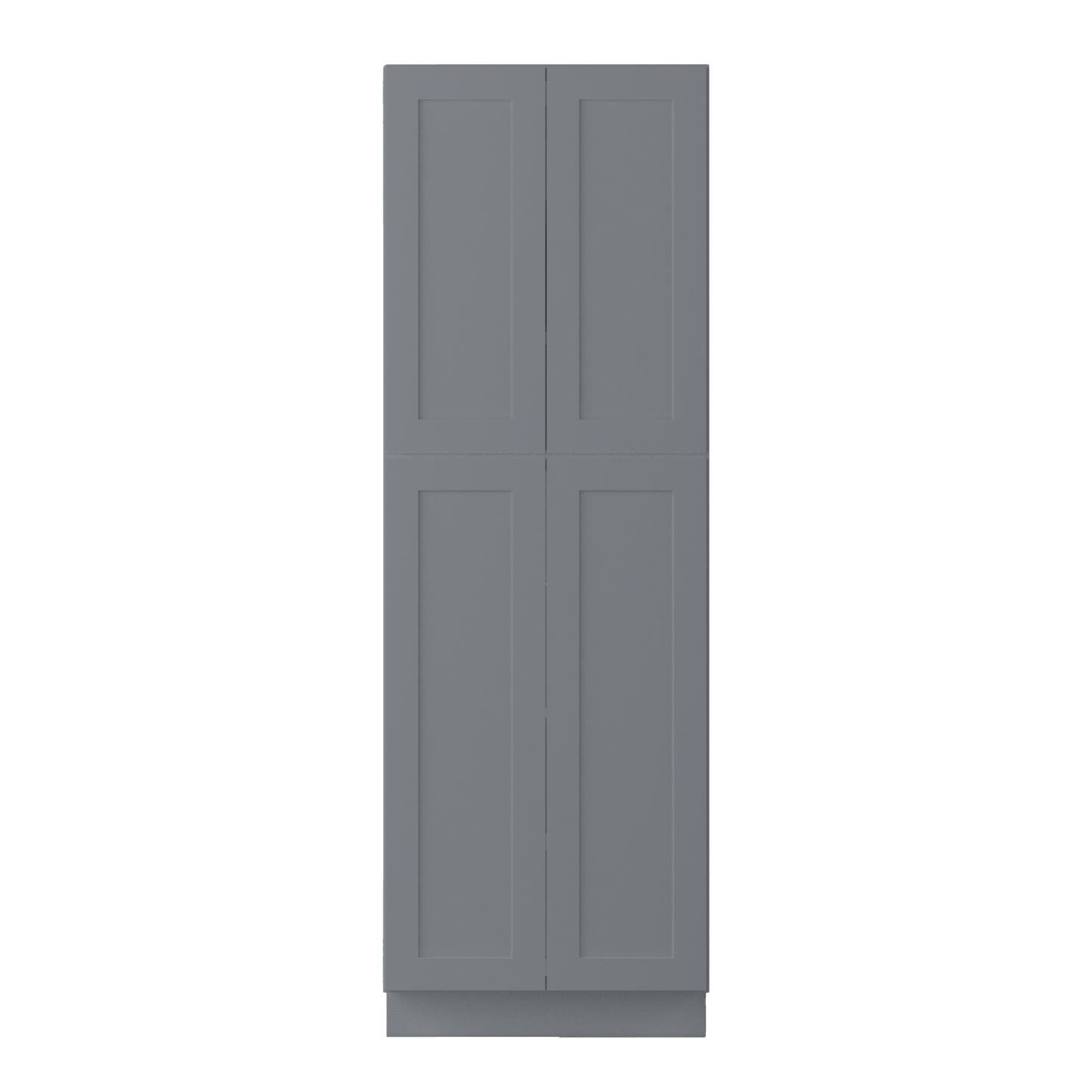 Utility Kitchen Cabinet U3090 Colonial Gray LessCare 30 in. width 90 in. height 24 in. depth - Kitchen Cabinets