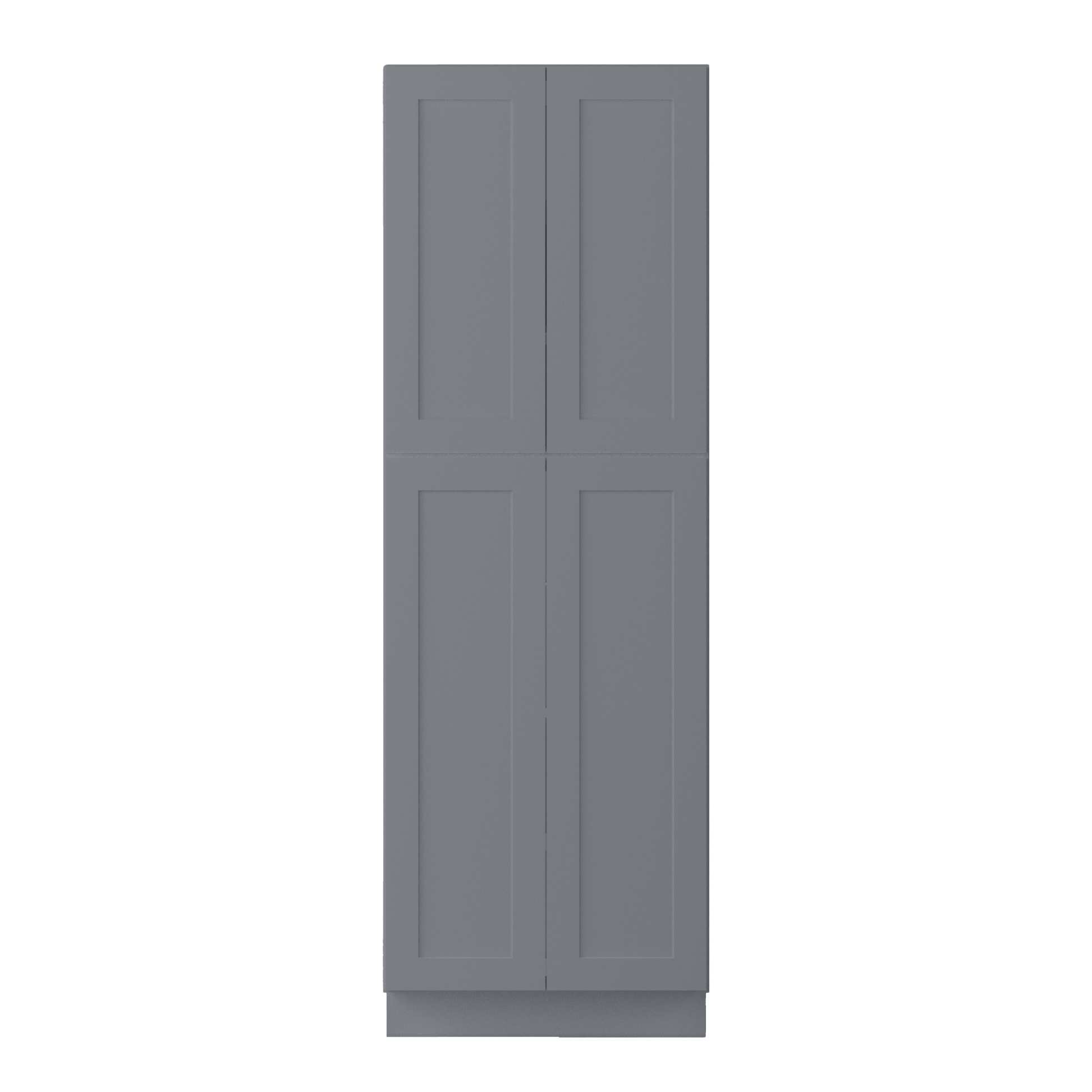 Utility Kitchen Cabinet U3090 Colonial Gray LessCare 30 in. width 90 in. height 24 in. depth - Kitchen Cabinets