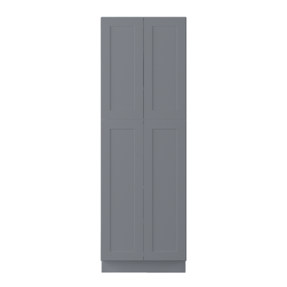Utility Kitchen Cabinet U3090 Colonial Gray LessCare 30 in. width 90 in. height 24 in. depth - Kitchen Cabinets