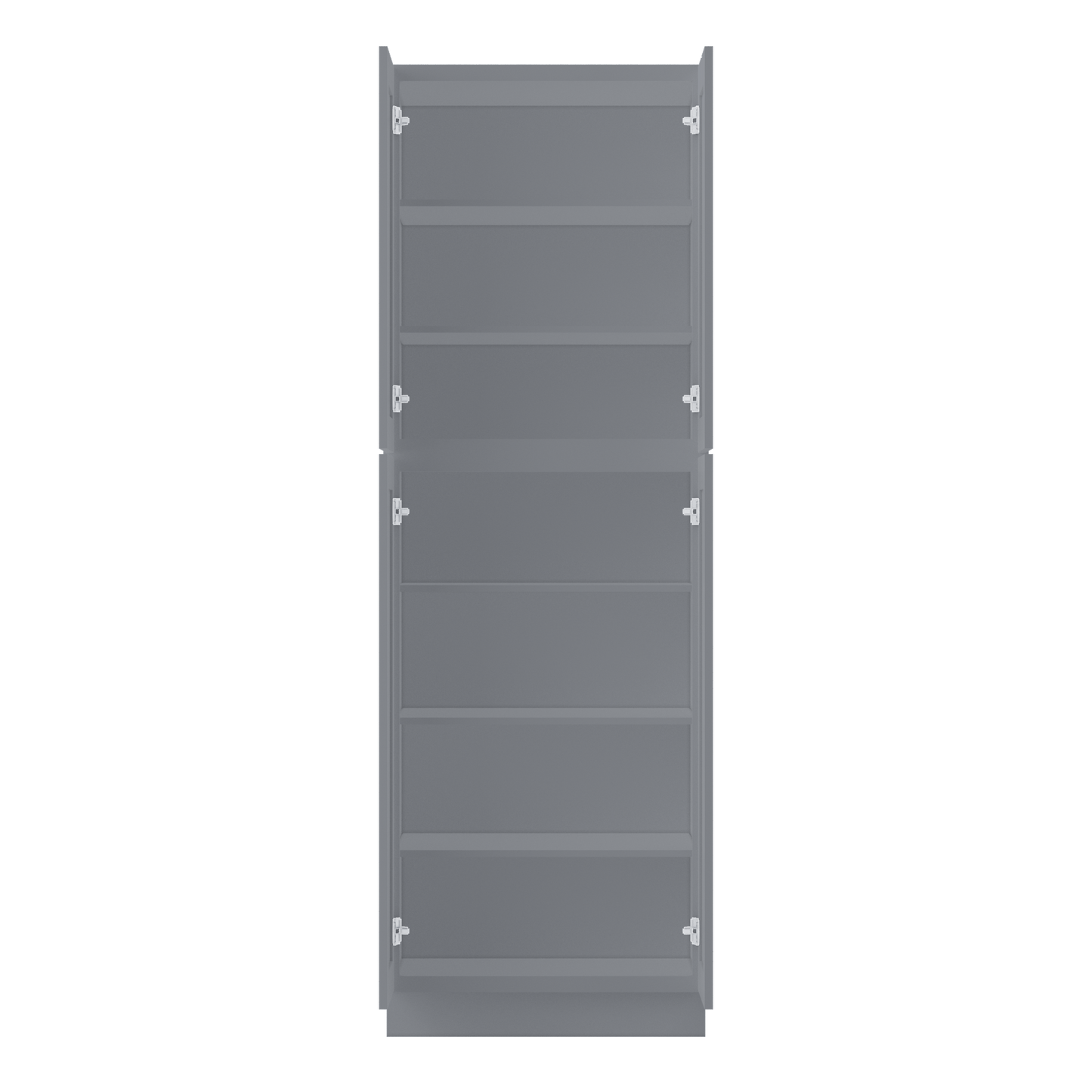 Utility Kitchen Cabinet U3090 Colonial Gray LessCare 30 in. width 90 in. height 24 in. depth - Kitchen Cabinets