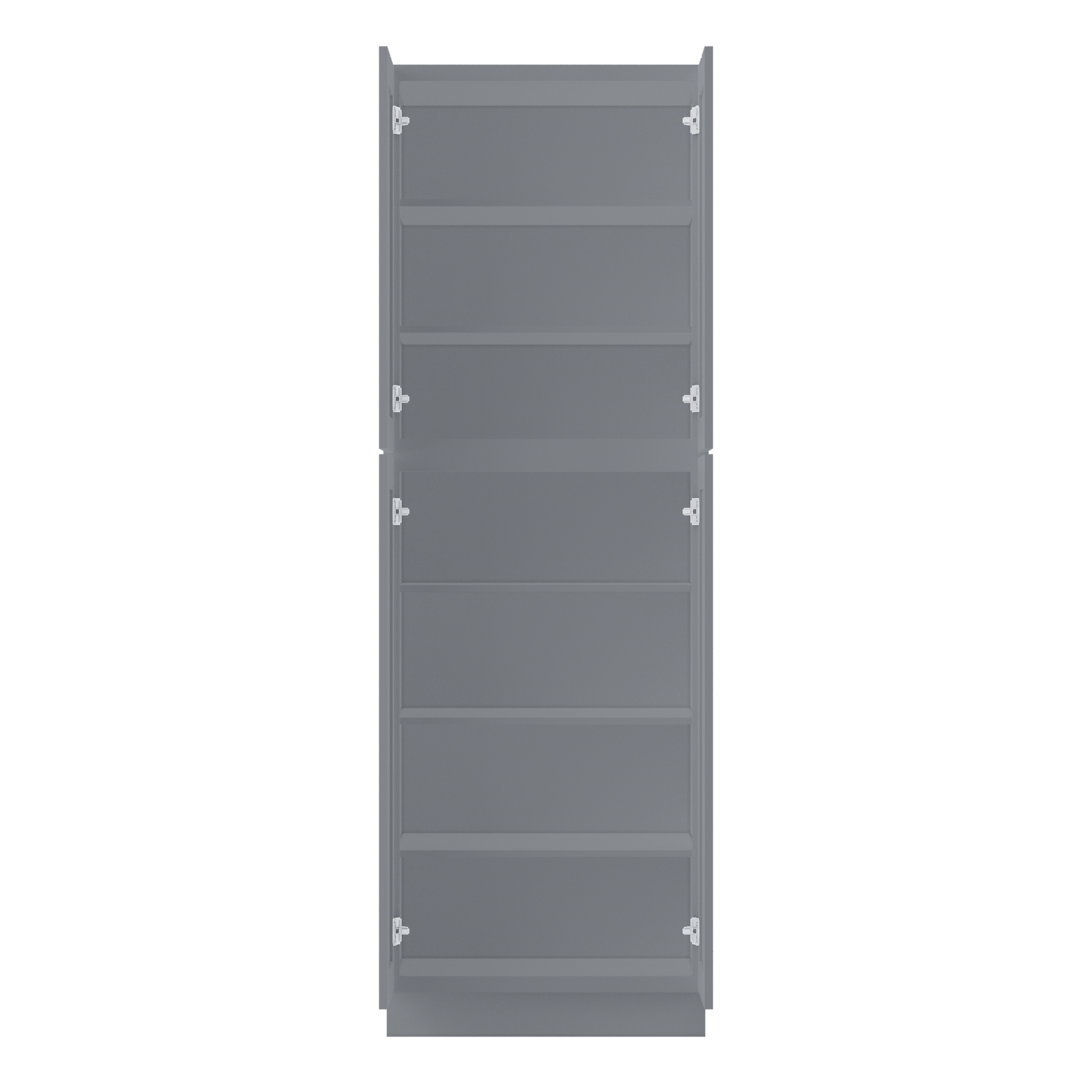 Utility Kitchen Cabinet U3090 Colonial Gray LessCare 30 in. width 90 in. height 24 in. depth - Kitchen Cabinets