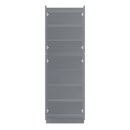 Utility Kitchen Cabinet U3090 Colonial Gray LessCare 30 in. width 90 in. height 24 in. depth - Kitchen Cabinets