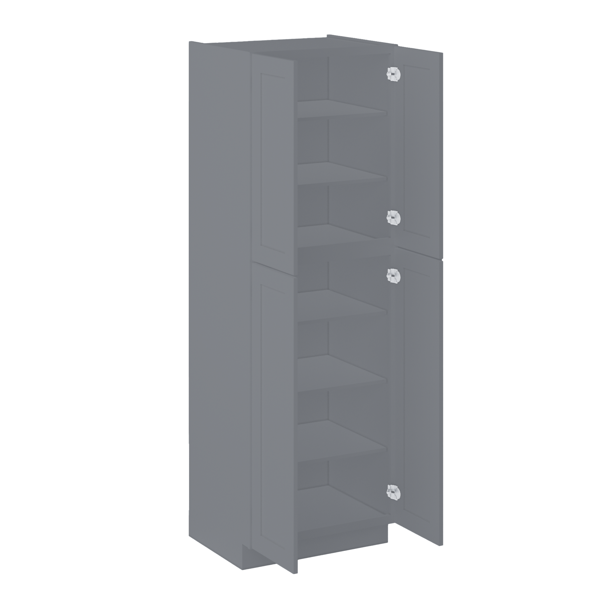 Utility Kitchen Cabinet U3090 Colonial Gray LessCare 30 in. width 90 in. height 24 in. depth - Kitchen Cabinets