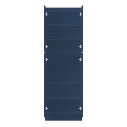 Utility Kitchen Cabinet U3090 Danbury Blue LessCare 30 in. width 90 in. height 24 in. depth - Kitchen Cabinets